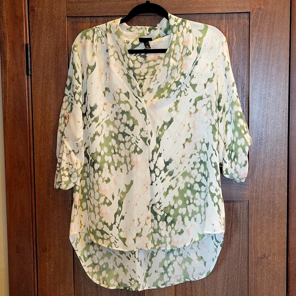 Olive and Blush Blouse - Picture 1 of 3